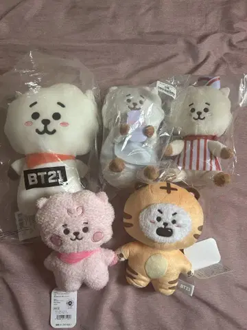 BT21 봉제 인형 세트 택 포함 유