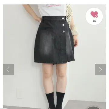 [ 25AW ] 데님 치마바지 블랙
