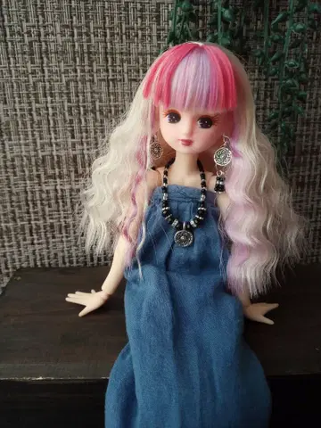 해시태그 리카짱 컬러풀 메쉬 웨이브 27cm 인형