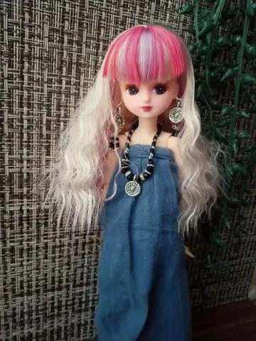 해시태그 리카짱 컬러풀 메쉬 웨이브 27cm 인형 옷 갈아입히기 인형