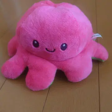 문어 봉제 인형 세트 (핑크 그린)