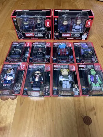 MARVEL 해피복권 페어 박스 베어브릭 B상 D상 포함 세트