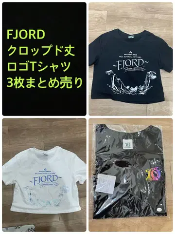 [ 새상품급 ] FJORD 크롭 로고 T셔츠 3개 세트