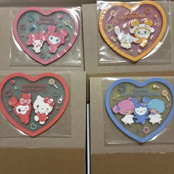 TWICE LOVELYS 산리오 클리어 러버 코스터 4점