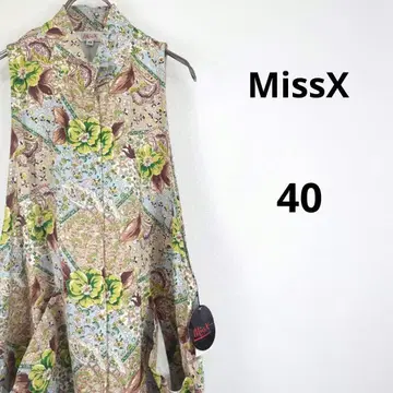 미착용 미스엑스 슬리브리스 셔츠 여성용 상의 새상품 미사용급