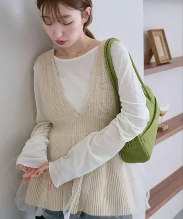 Kastane 튤 도킹 튜닉 아이보리