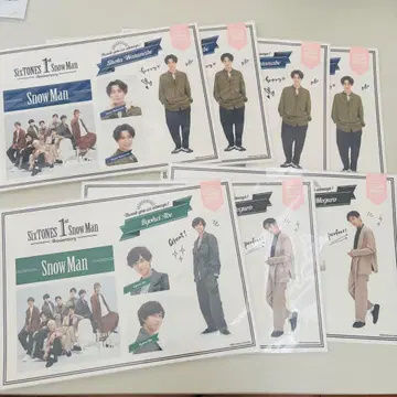 Snow Man 1st Anniversary 스티커 와타나베 메구로 아베