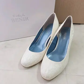 새상품급 베닐 BENIR 웨딩 신발 레이스 펌프스 결혼식 36