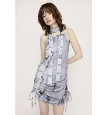 PHOTO PRINT SHIRRING 원피스 / SLY
