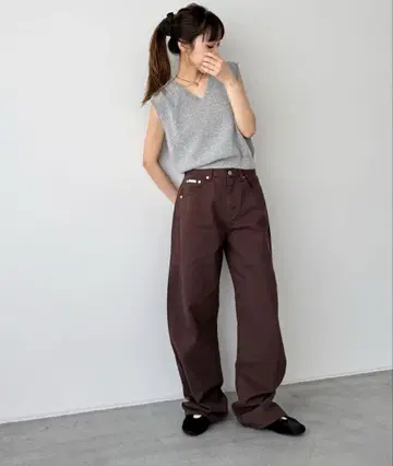 CALL MY NAME 코튼 커브 팬츠