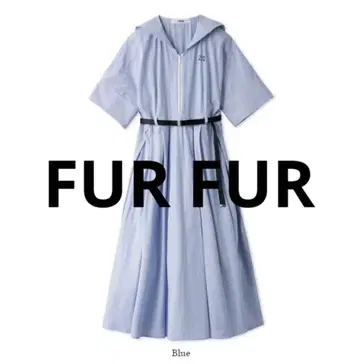 FURFUR 세일러 카라 원피스 인기 상품 즉시 완판 색상 블루