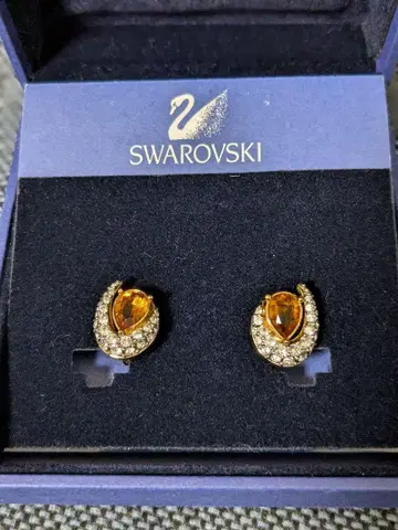 스와로브스키 SWAROVSKI 클립 귀찌 크리스탈 파베