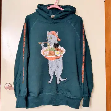 go slow caravan 고슬로우캐러밴 후드티 중화소바 고양이