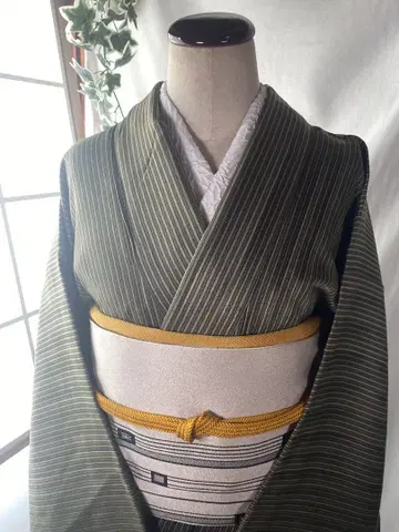 순수 실크 줄무늬 코몬