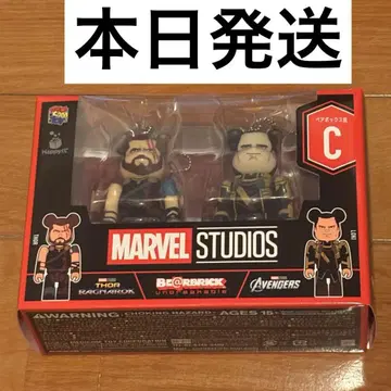 해피 복권 마블 BE@RBRICK 베어브릭 페어 C상 토르 로키