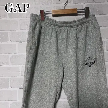 갭 GAP 그레이 조거 팬츠 맨투맨 릴랙스 속기모 M