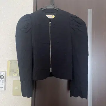 블랙 퀼팅 자켓