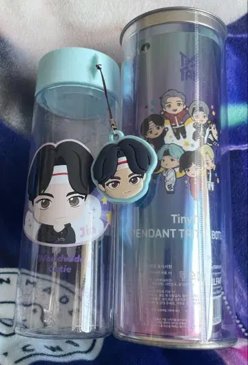 BTS TinyTAN JIN 펜던트 보틀 500ml