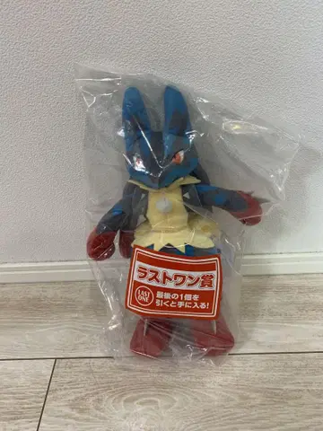 포켓몬 제일복권 메가진화 라스트 원상 메가 루카리오 봉제 인형