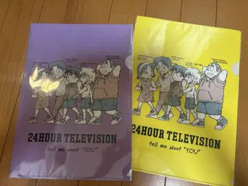 명탐정 코난 24시간 TV 클리어 파일 보라색 노랑