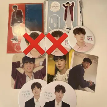 SEVENTEEN 원우 아크릴 스탠드 캔 배지 코스터