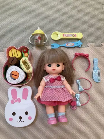 멜짱 인형 완구 세트 토끼형 케이스 포함