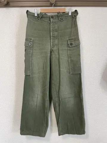1950s 네덜란드군 HBT 카고 팬츠 밀리터리 팬츠