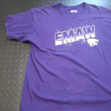 러셀 애슬레틱 EMAW 로고 T셔츠 퍼플 2XL