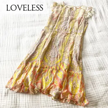 [ 실크 ] LOVELESS 페이즐리 원피스 시스루
