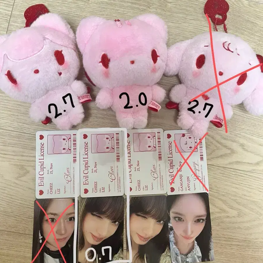 IVE SECRET EVIL CUPID レイ　ウォニョン　2個セット IVE SECRET EVIL CUPID レイ ウォニョン 2個セット IVE SECRET