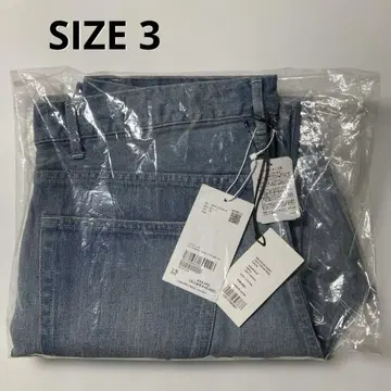 AURALEE SELVEDGE FADED DENIM WIDE PANTS