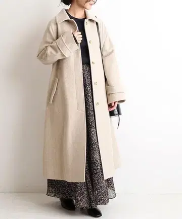 SLOBE IENA SUPER100 스텐카라 코트 38 내추럴
