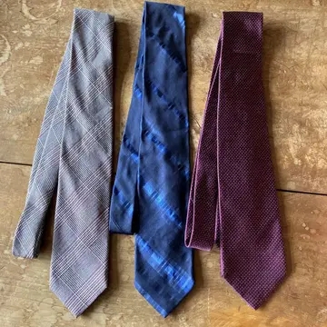 Paul smith 넥타이 네이비 컬러 체크 무늬 빈티지 캐주얼 세트