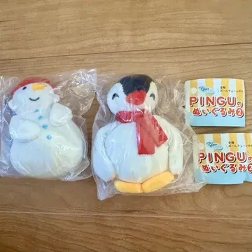 핑구 PINGU 봉제 인형 2 가챠 핑가 눈사람