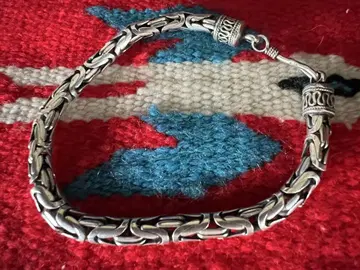 silver925 빈티지 비잔틴 체인 팔찌