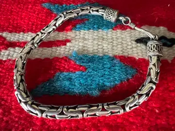 silver925 빈티지 비잔틴 체인 팔찌