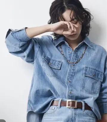 데님 셔츠 긴팔