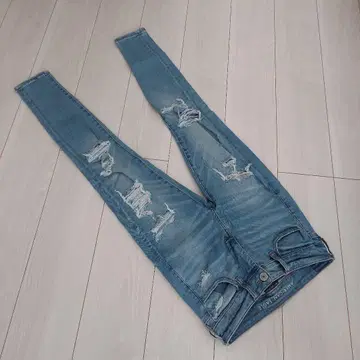 AE Next Level Jegging 데미지 데님 팬츠/4 SHORT