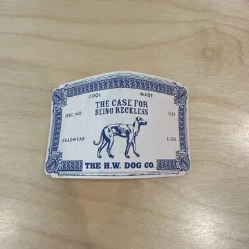 THE H.W. DOG&CO. 종이 택