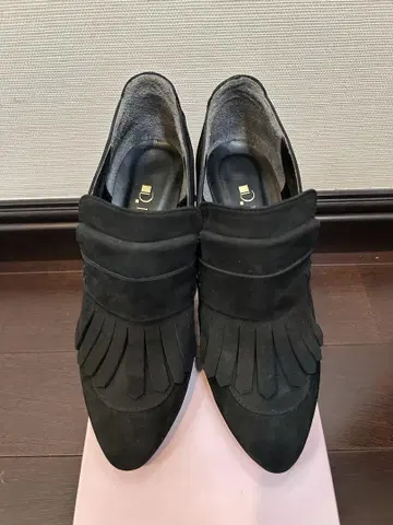 DIANA 블랙 스웨이드 하이힐 24.5cm 박스 있음