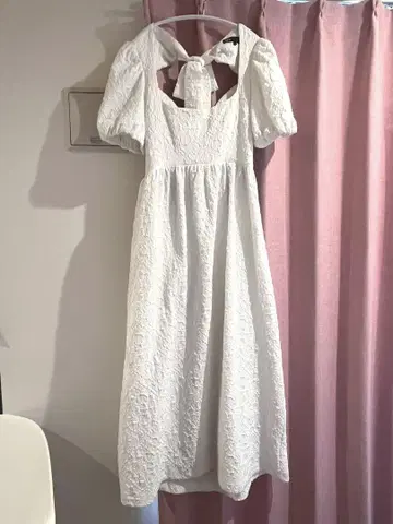 zara 퍼프 리본 원피스
