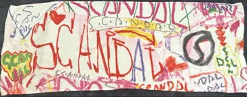SCANDAL 페이스 타월