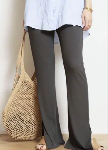 MUSE 두즈엠클래스 viscose rib 팬츠 레깅스