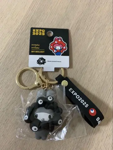 [ 한정판 ] 간사이 만박 산리오 블랙 미야쿠미야쿠 마이멜로디 키링