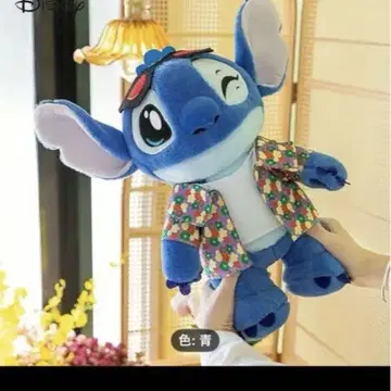 스티치 봉제 인형 꽃무늬 셔츠 약 38cm