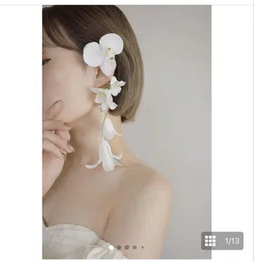 sassy 플라워 이어커프 귀걸이