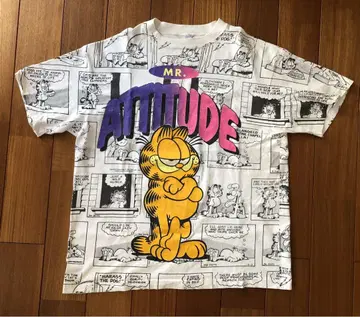 90s Garfield 가필드 MR. ATTITUDE 티셔츠