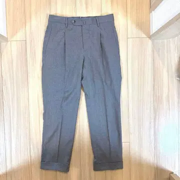 PT TORINO 1 플리츠 슬랙스 그레이 44 젠틀맨 핏