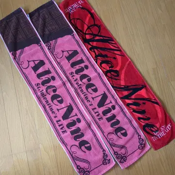 Alice Nine (앨리스 나인. A9) 라이브 타월 3매 세트