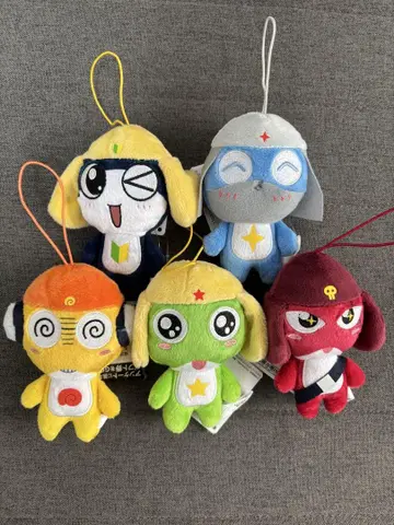 개구리 중사 케로로 봉제 인형 마스코트 전 5종 세트